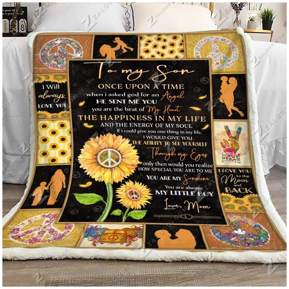 Hippie Sherpa Fleece Blanket