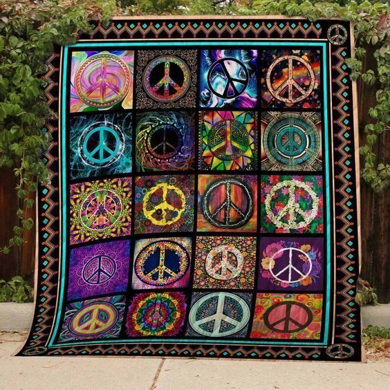 Hippie CLA0710475Q Quilt Blanket