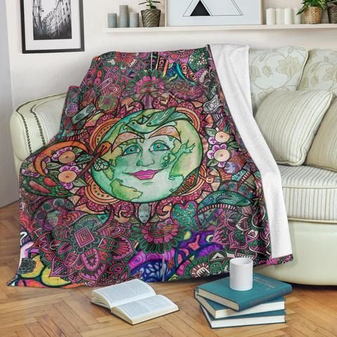 Hippie Sherpa Fleece Blanket