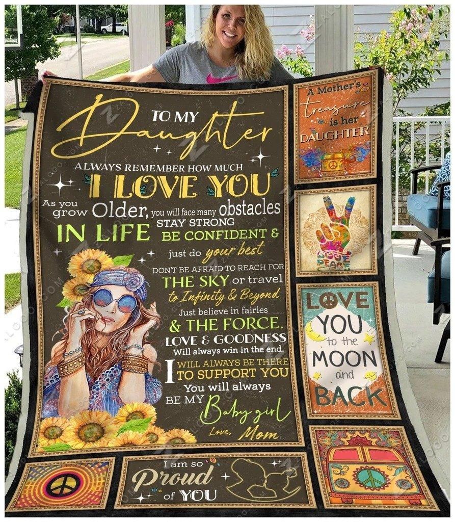 Hippie Sherpa Fleece Blanket