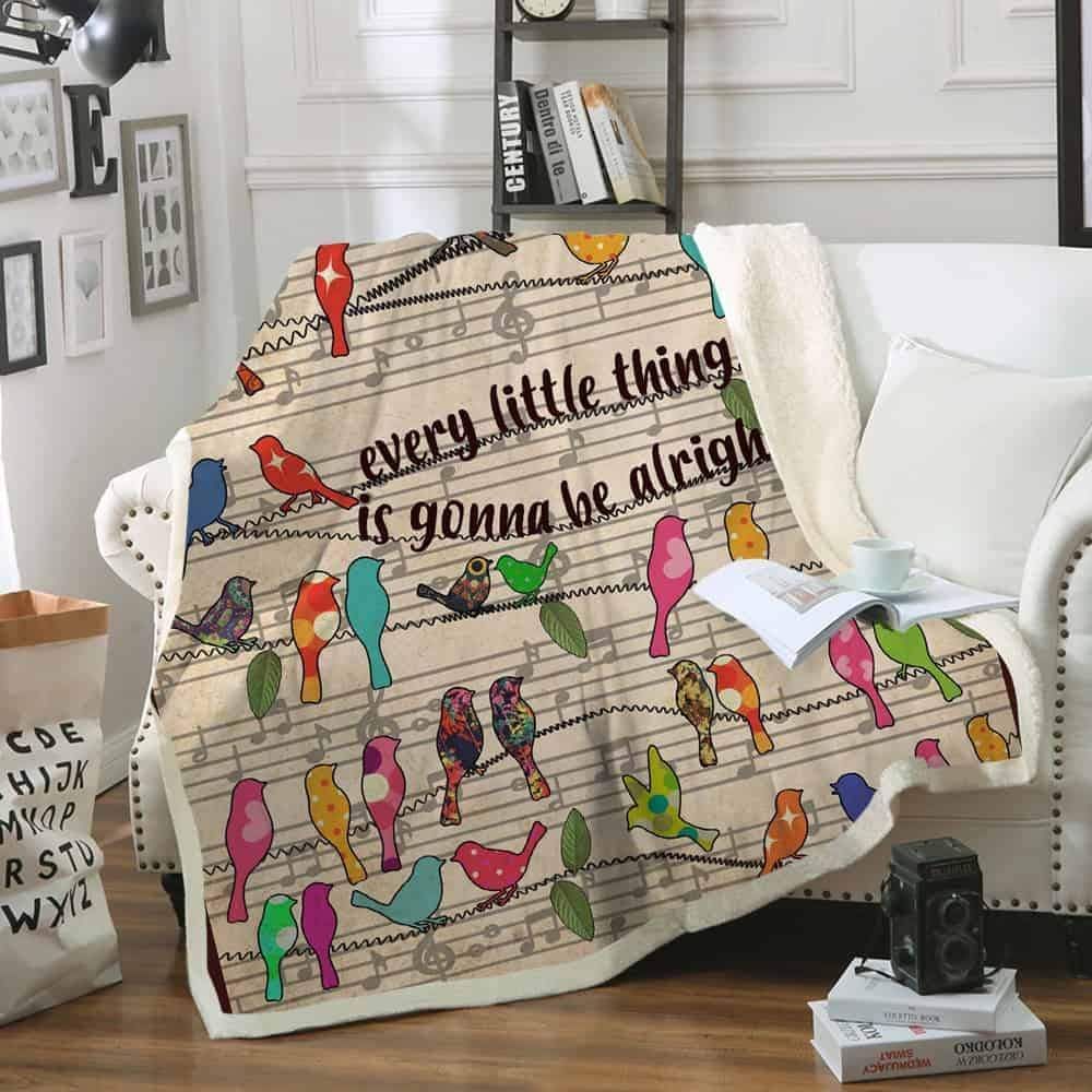 Hippie Sherpa Fleece Blanket