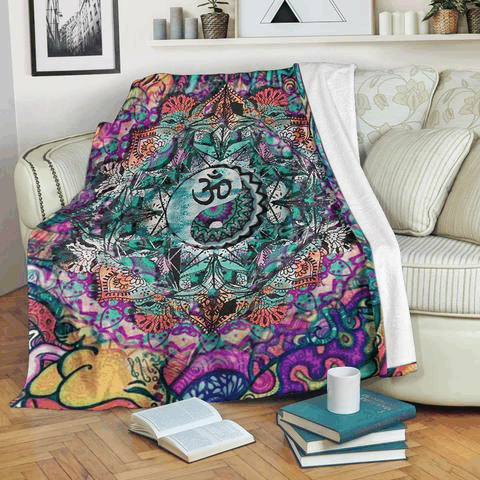 Hippie Sherpa Fleece Blanket