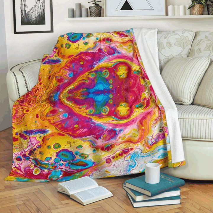 Hippie Sherpa Fleece Blanket