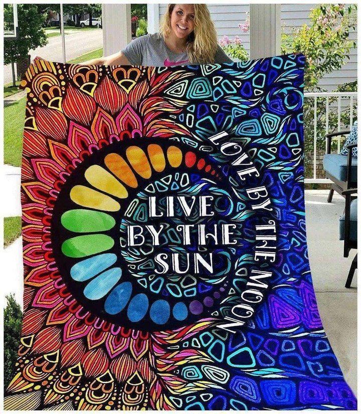 Hippie Sherpa Fleece Blanket