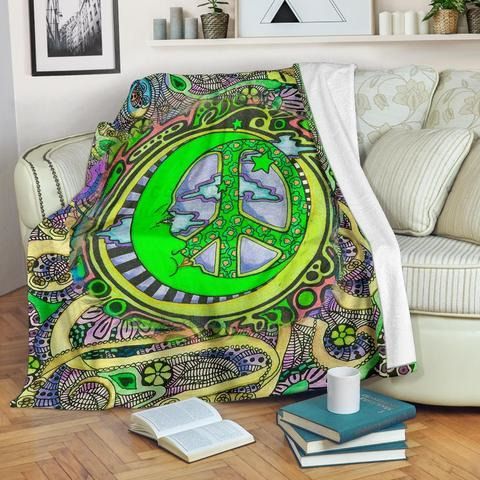 Hippie Sherpa Fleece Blanket