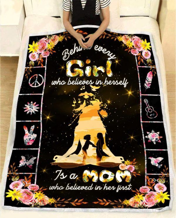 Hippie Daughter Sherpa Fleece Blanket