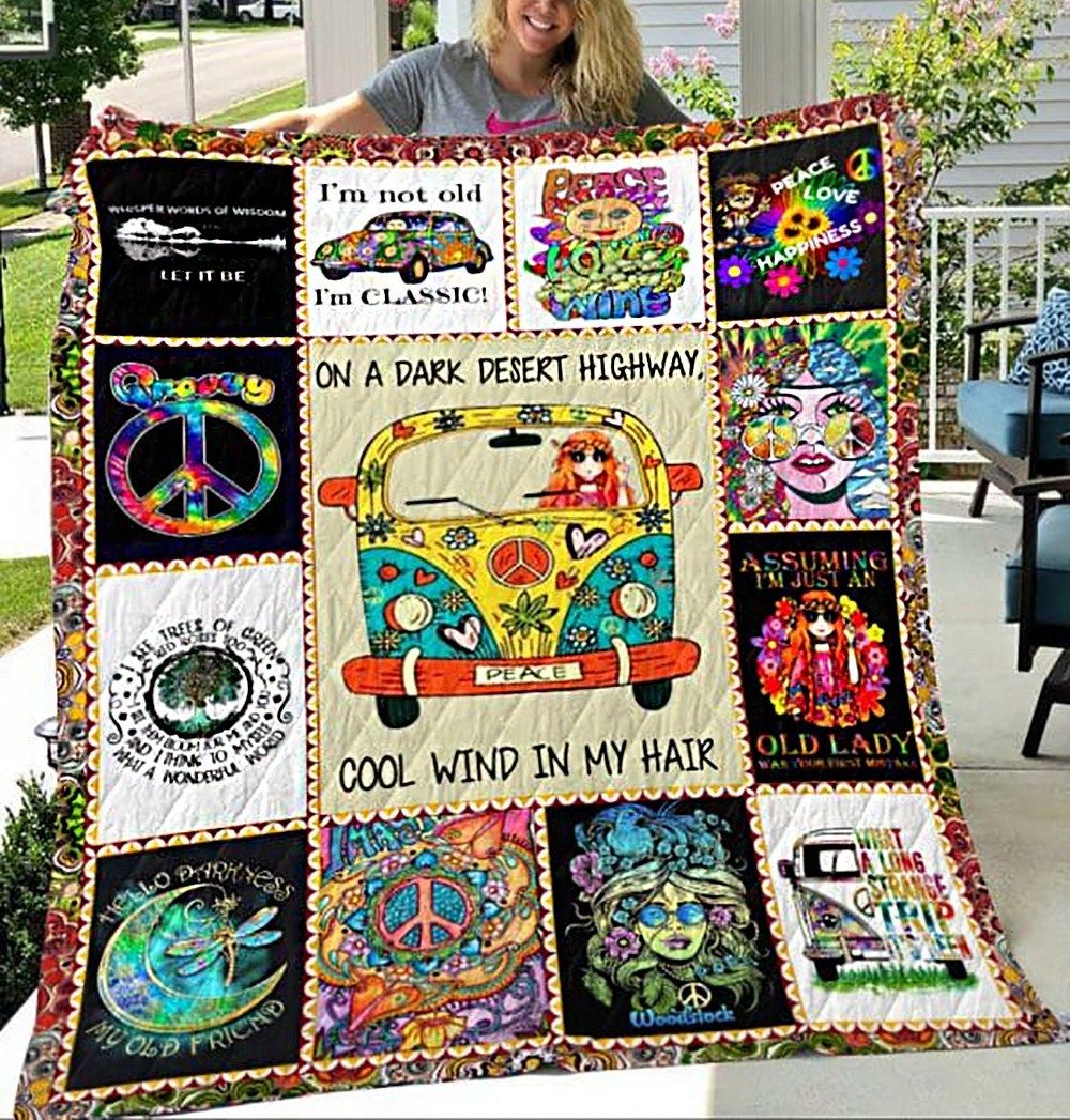 Hippie Do Something Chill Quilt Blanket Dhc04011039Dd