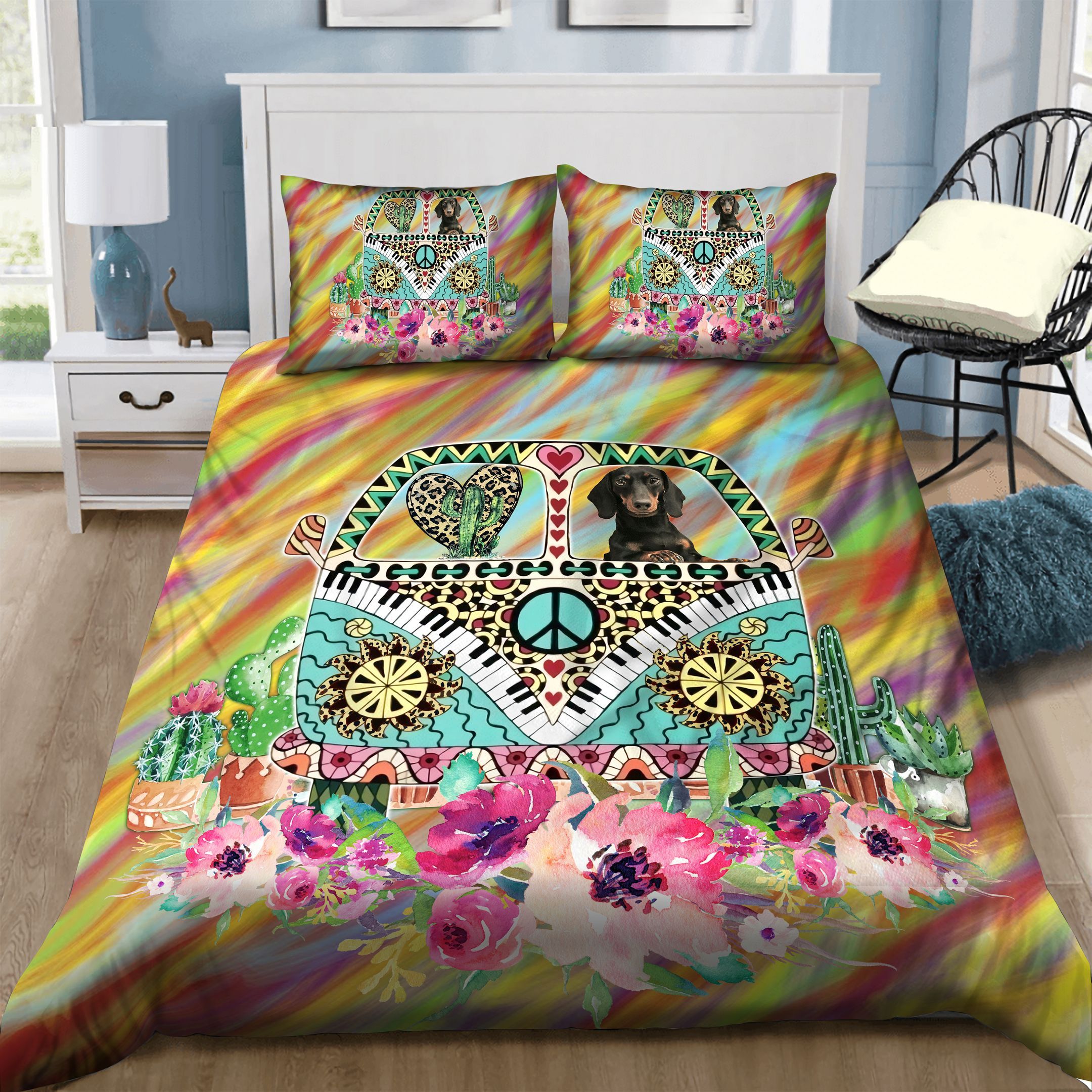 Hippie Dog Bedding Set