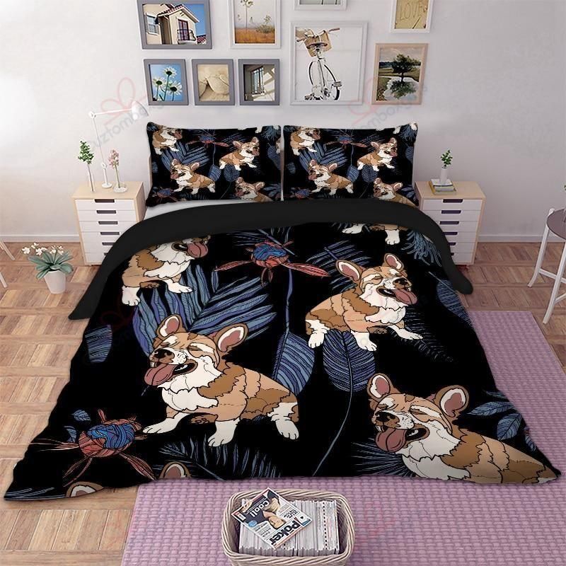 Hippie Dog Printed Bedding Set