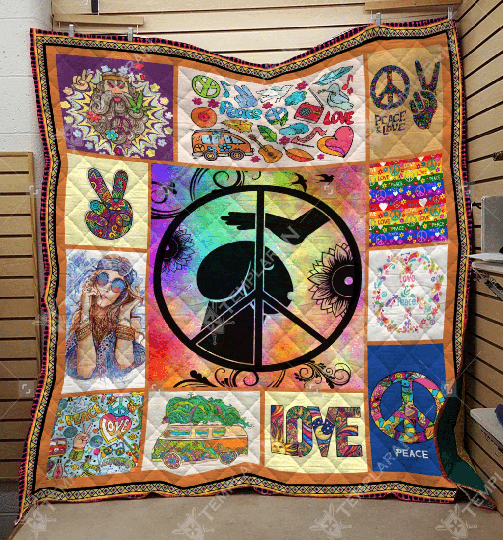 Hippie Dog With Hippie Quilt Blanket DHC3112534TD