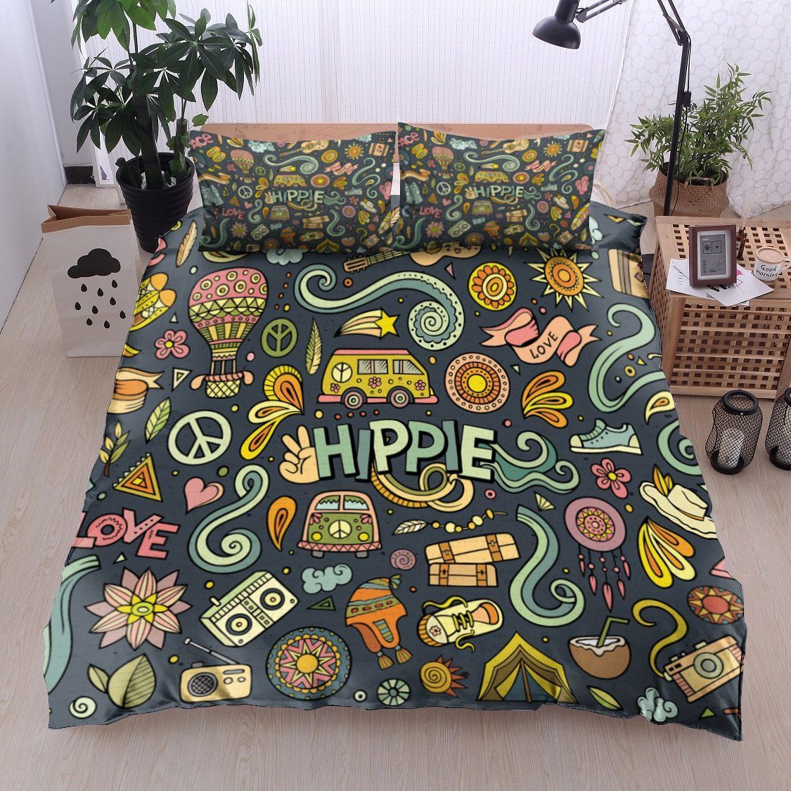 Hippie Doodle Bedding Set