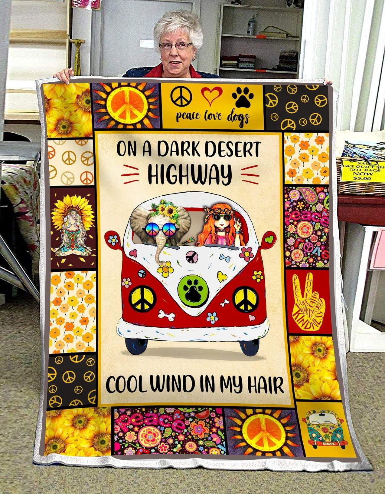 Hippie Fleece Blanket