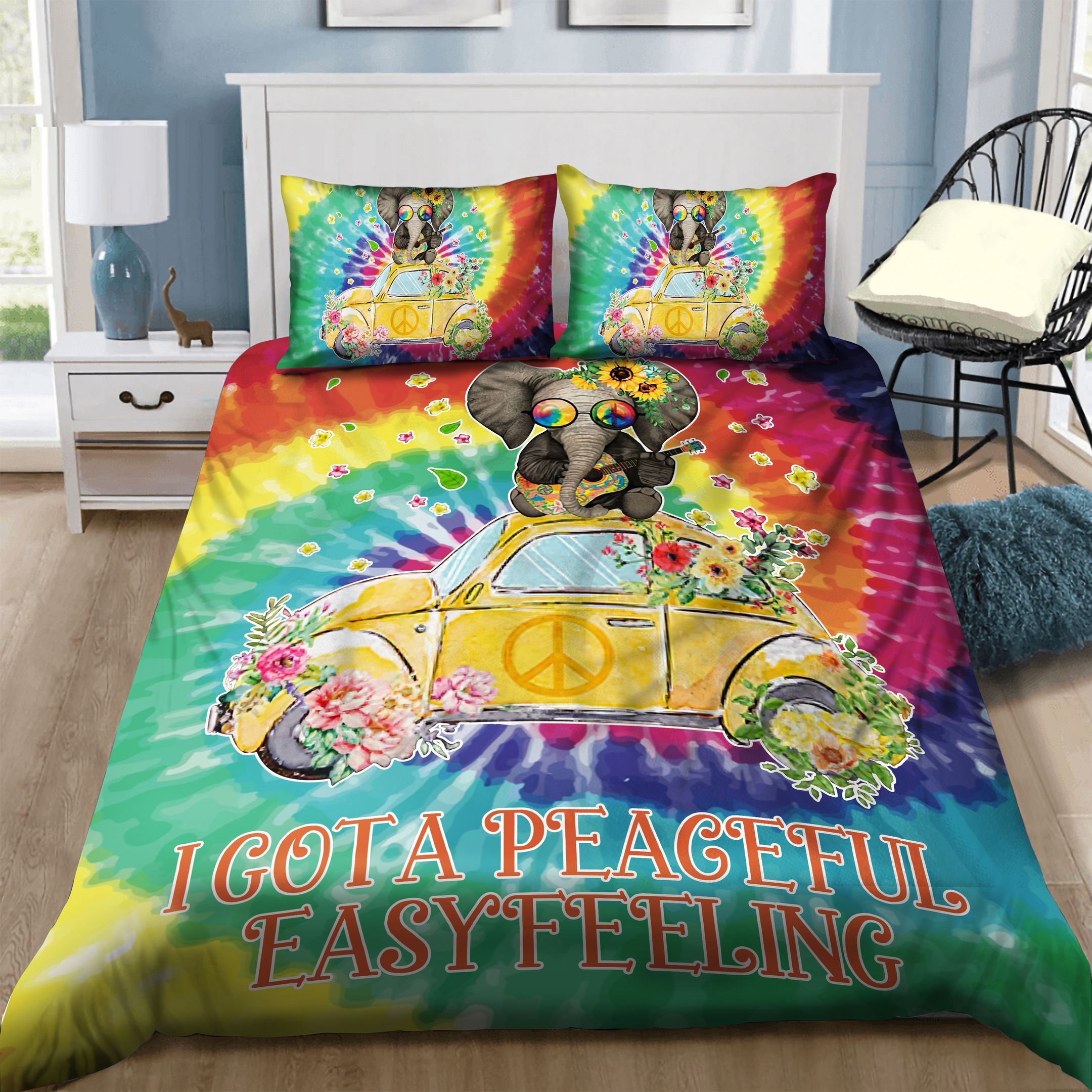 Hippie Elephant Bedding Set