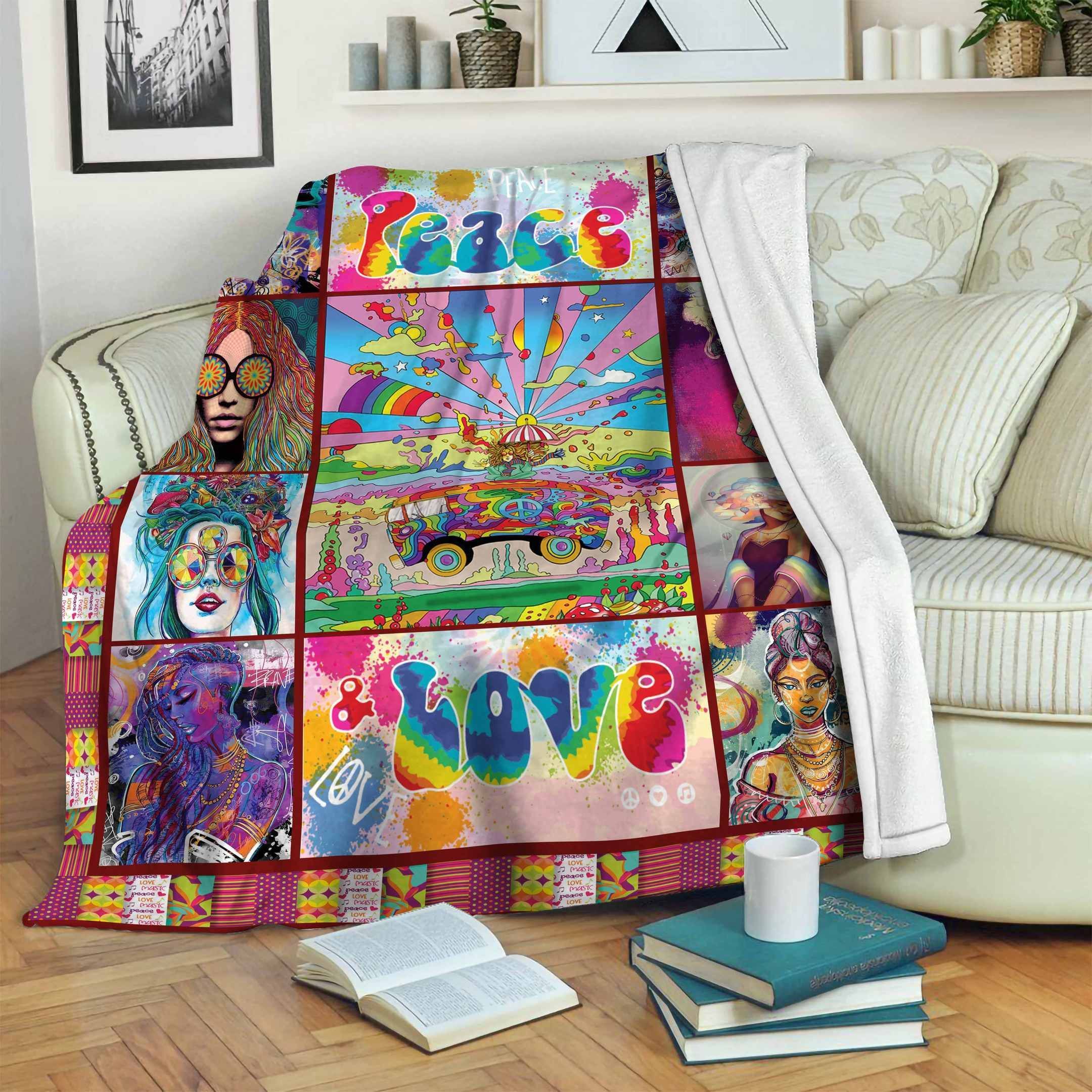 Hippie Fleece Blanket