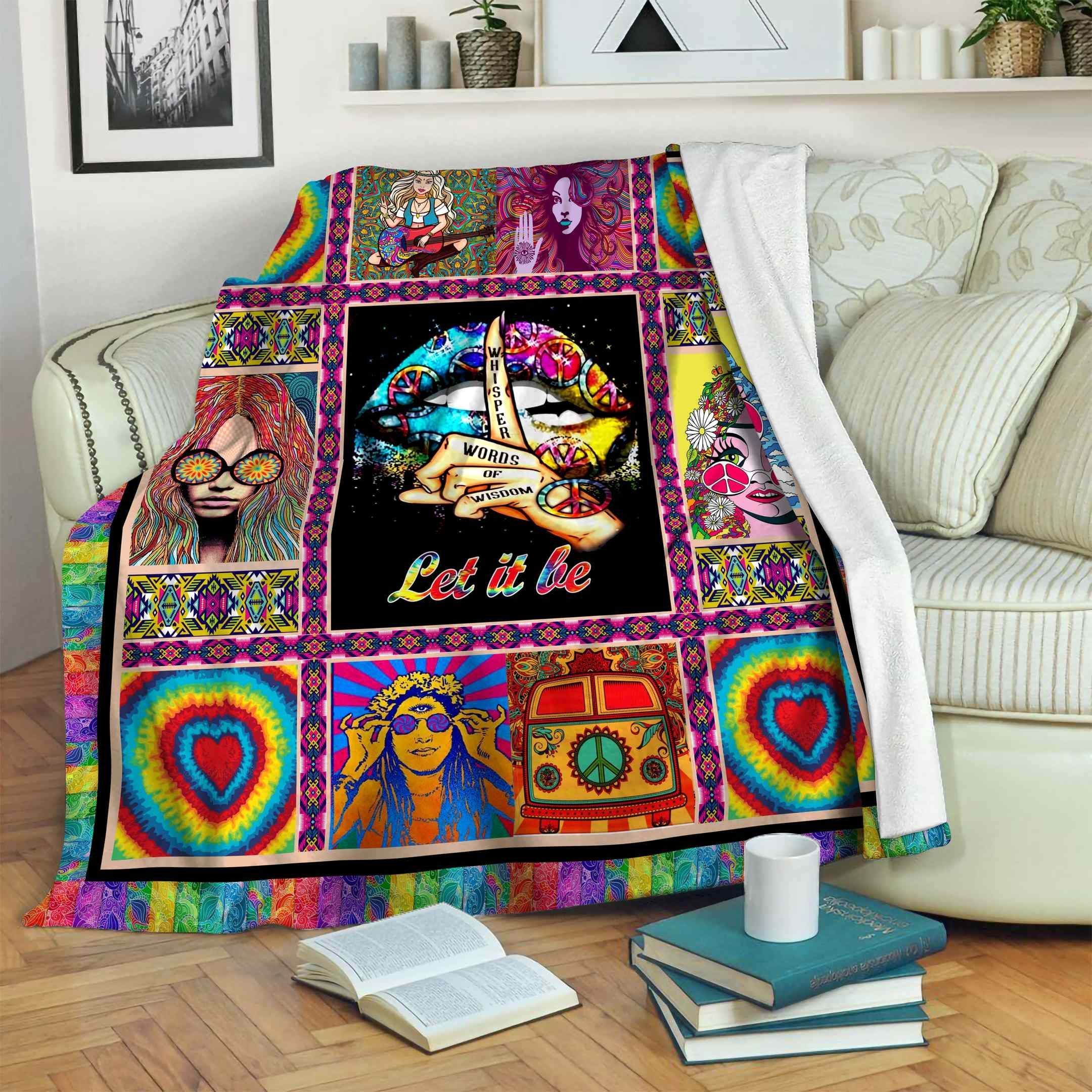 Hippie Fleece Blanket