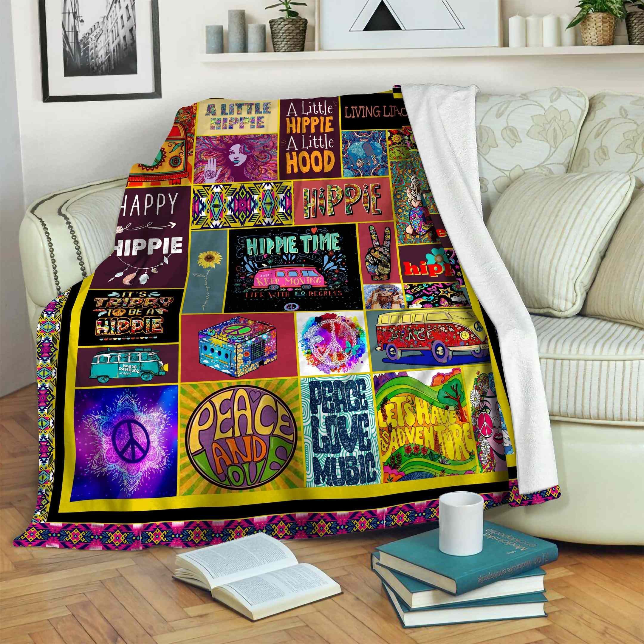 Hippie Fleece Blanket
