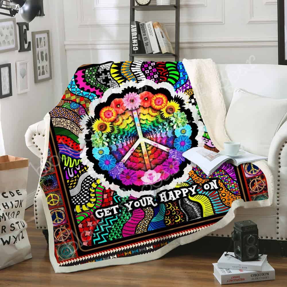 Hippie Fleece Blanket