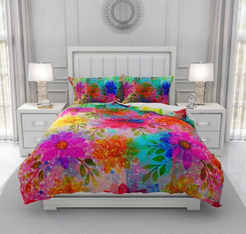 Hippie Floral Bedding Set