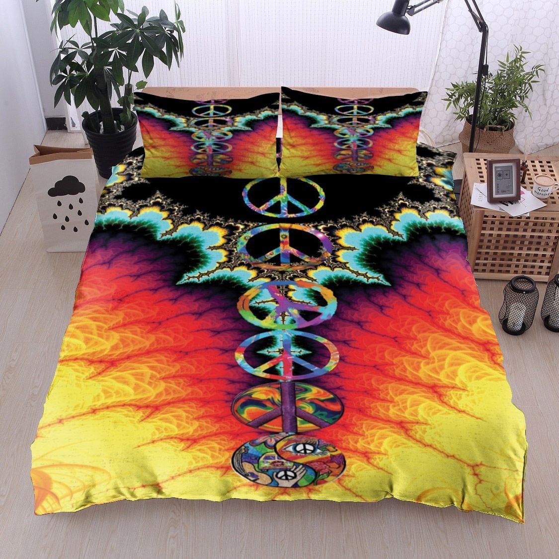 Hippie Fractal Bedding Set