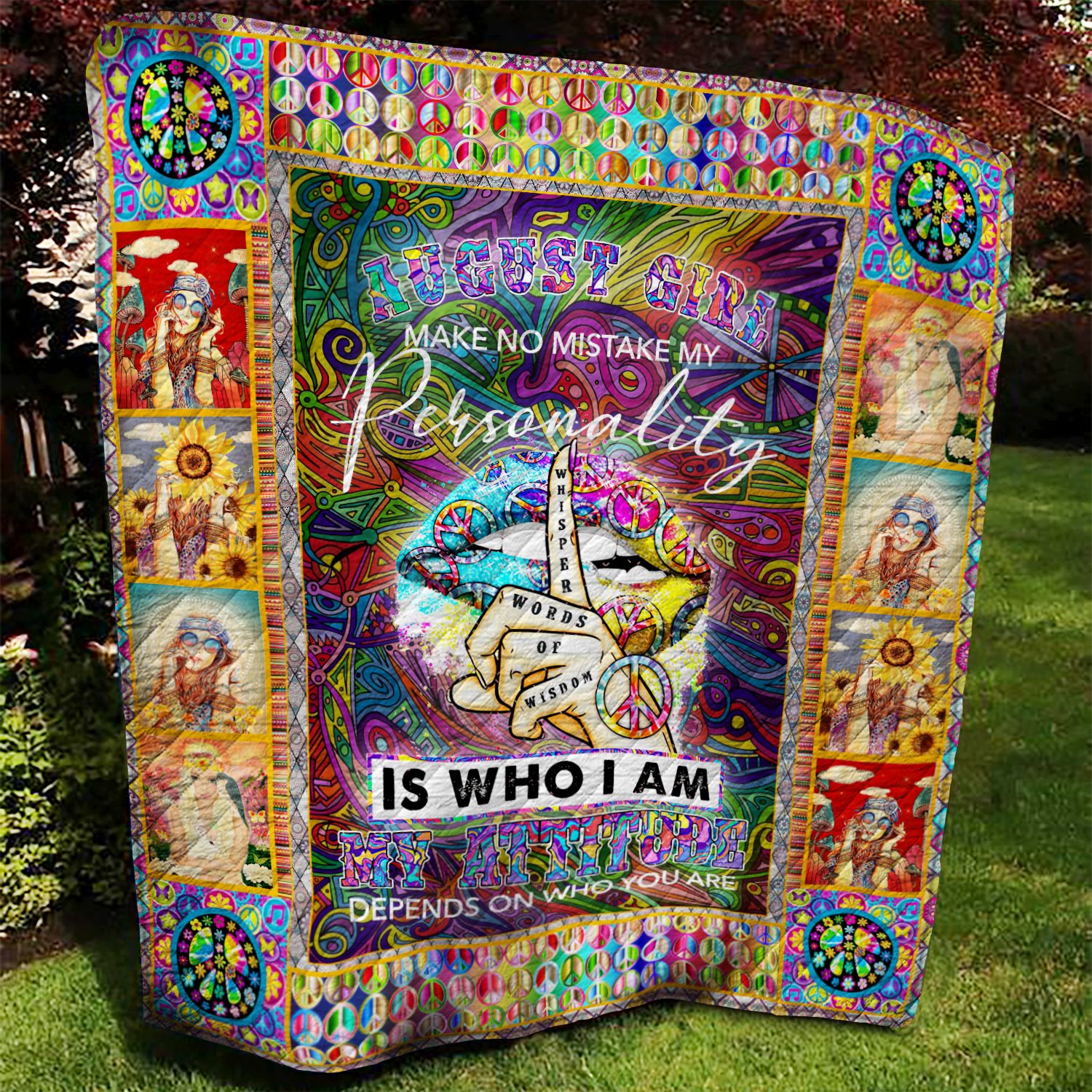 Hippie Girl August Quilt Blanket MMM220701MI