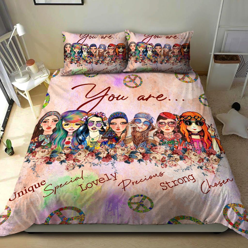 Hippie Girl Bedding Set