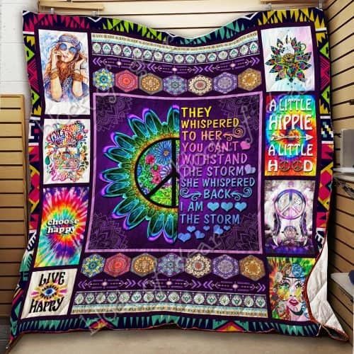 Hippie Girl CL18100336MDQ Quilt Blanket