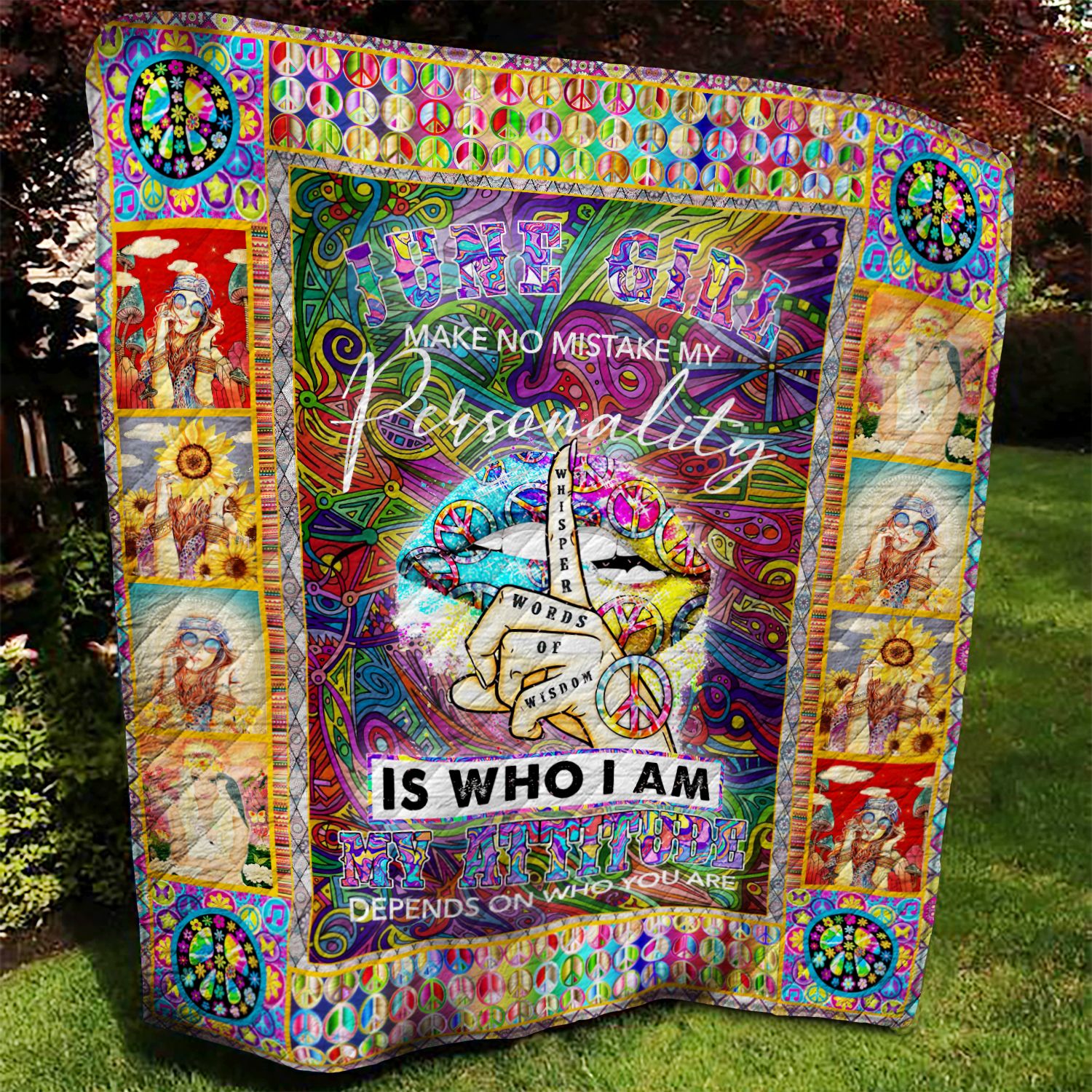 Hippie Girl June Quilt Blanket MMM220703MI