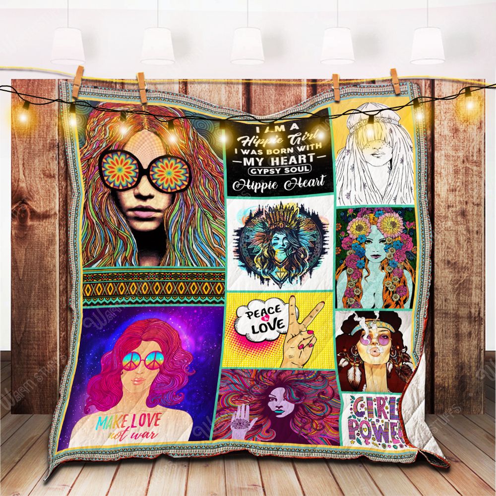 Hippie Girl Quilt Blanket Bb Dhc1312570Dd