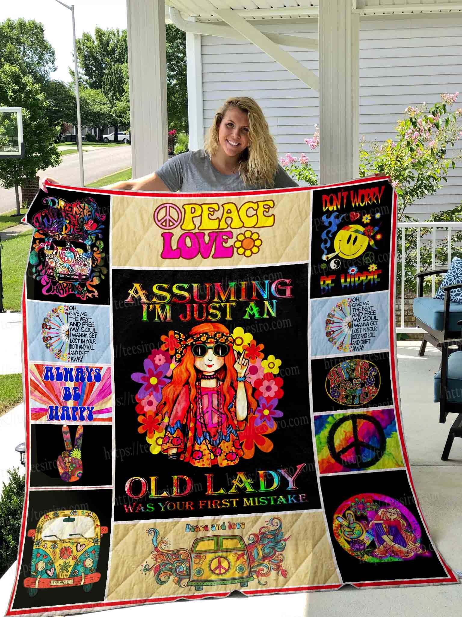 Hippie Girl Quilt Blanket DHC1501770VT