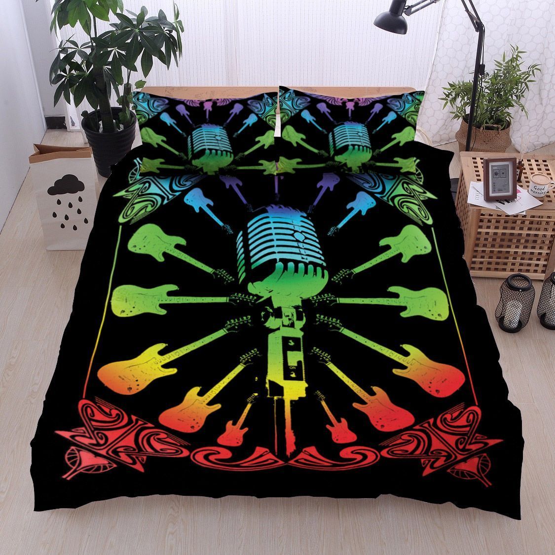 Hippie Guitar And Micro Bedding Set