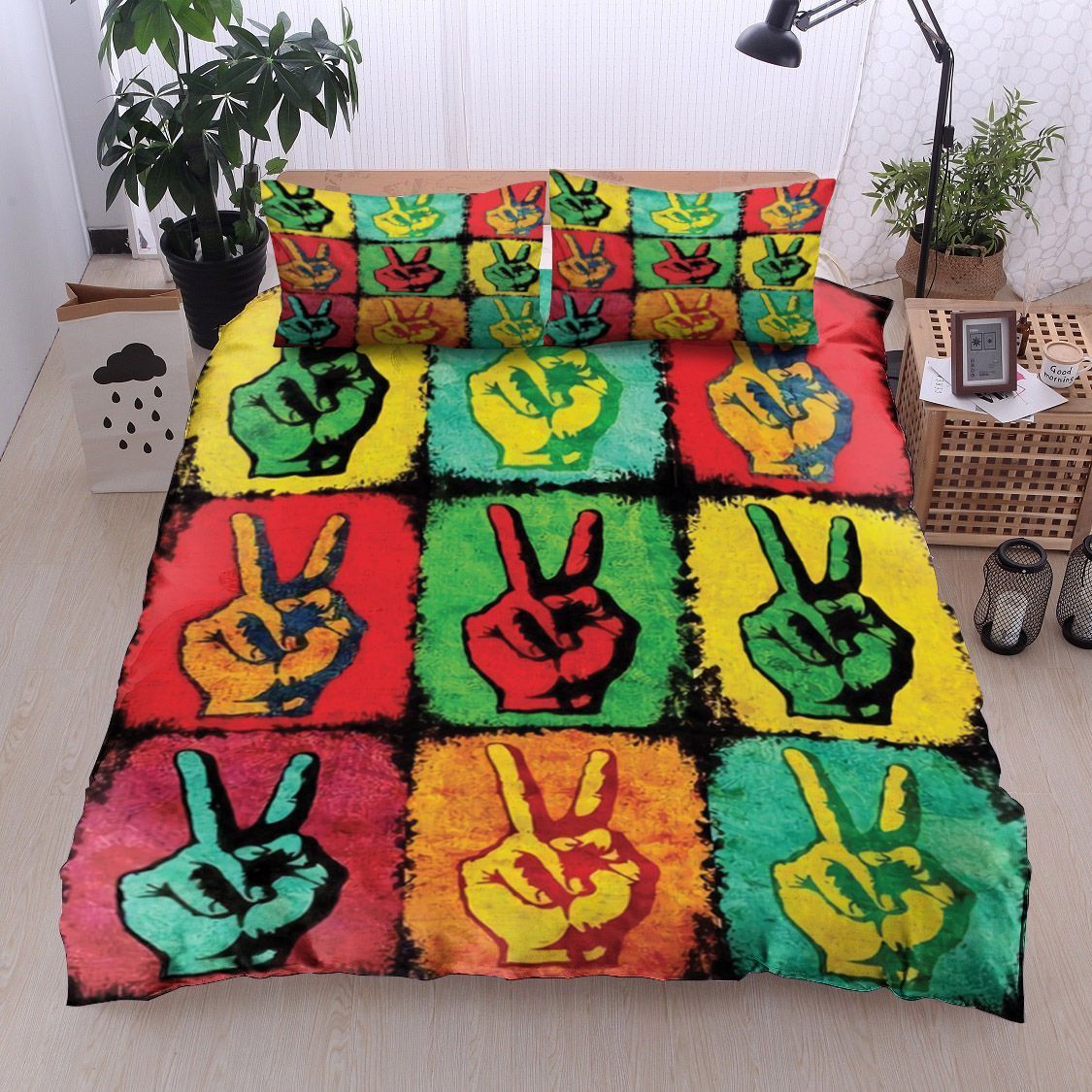 Hippie Hand Bedding Set
