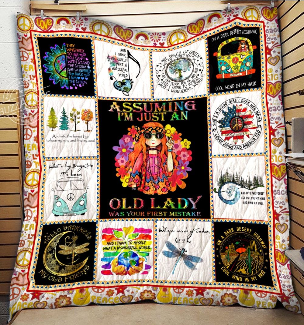 Hippie Hello Darkness Quilt Blanket DHC3112835TD