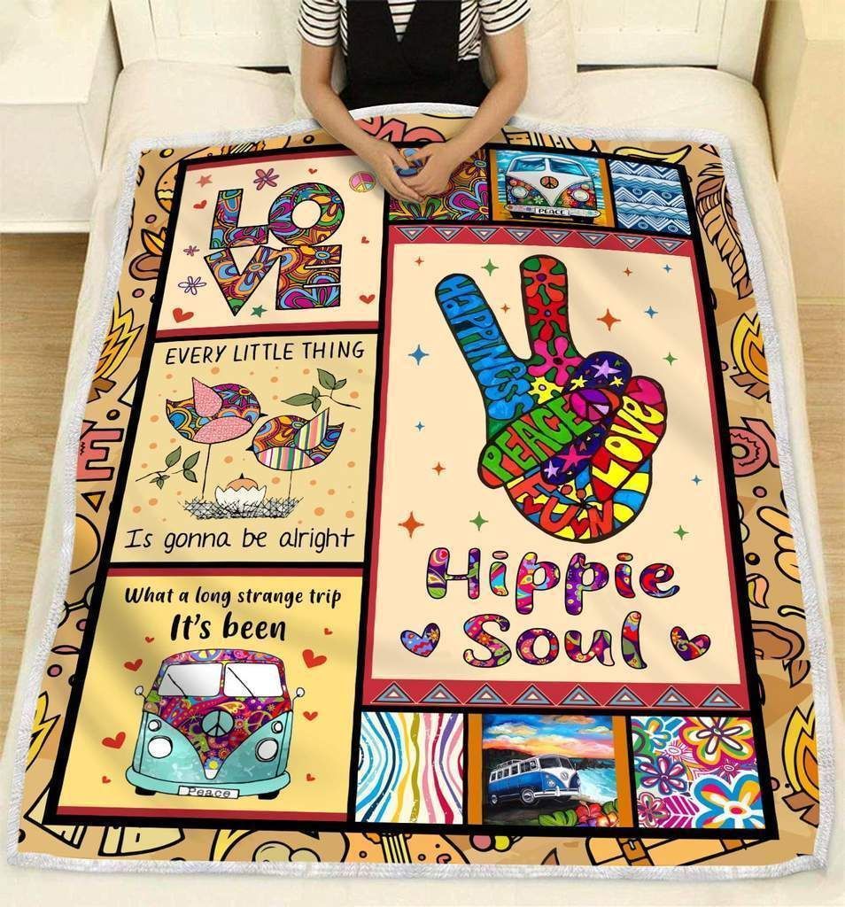 Hippie Hippie Soul Sherpa Fleece Blanket