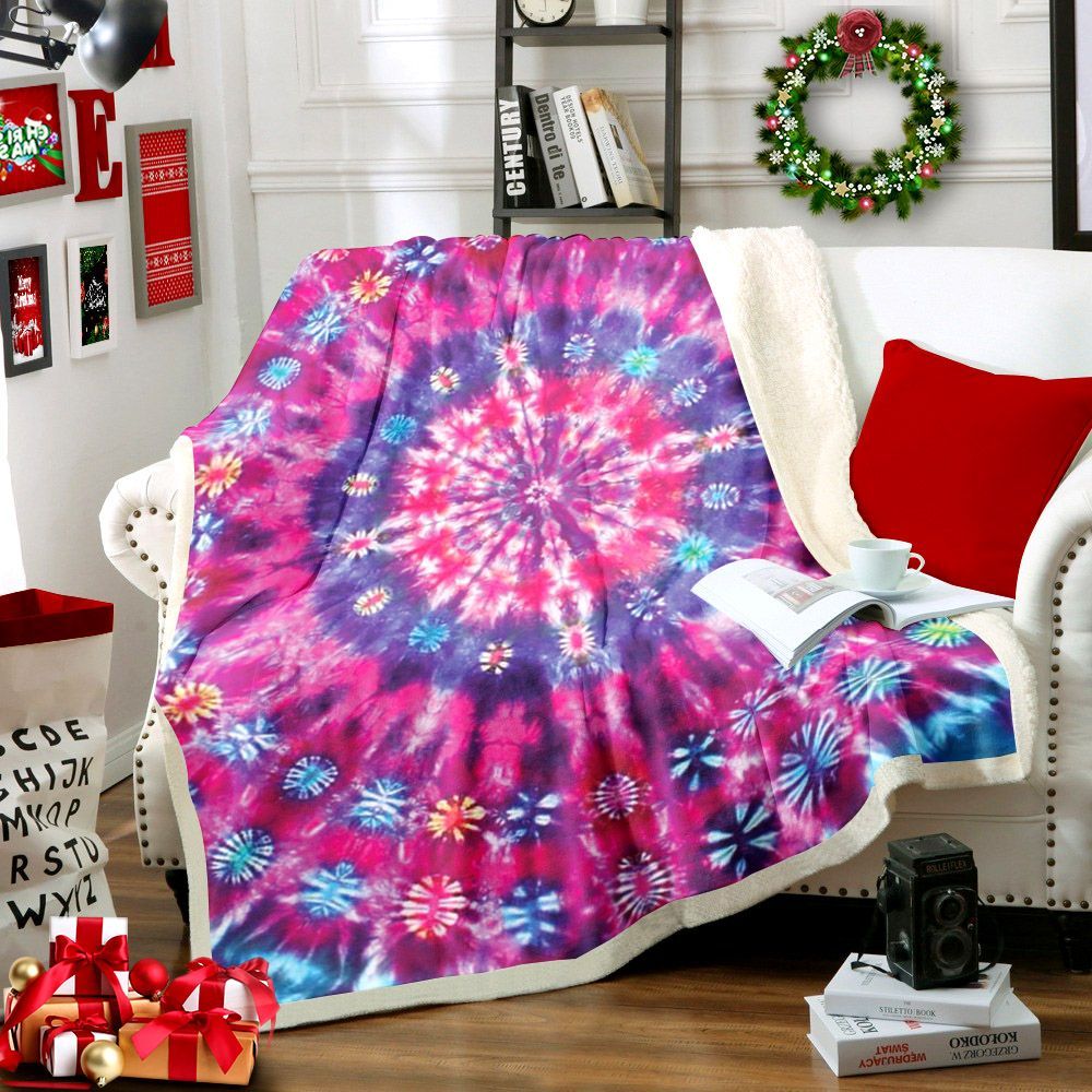 Hippie Sherpa Fleece Blanket