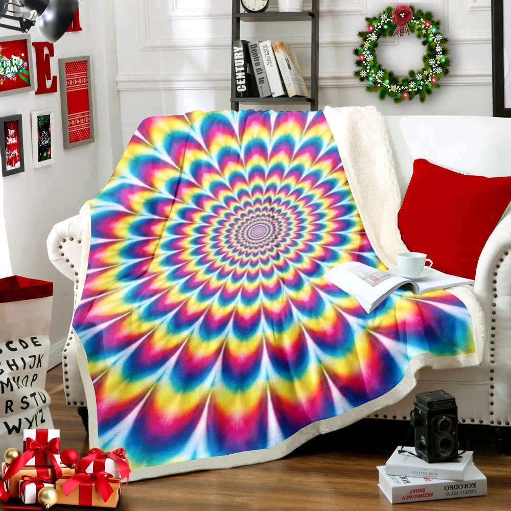 Hippie Sherpa Fleece Blanket