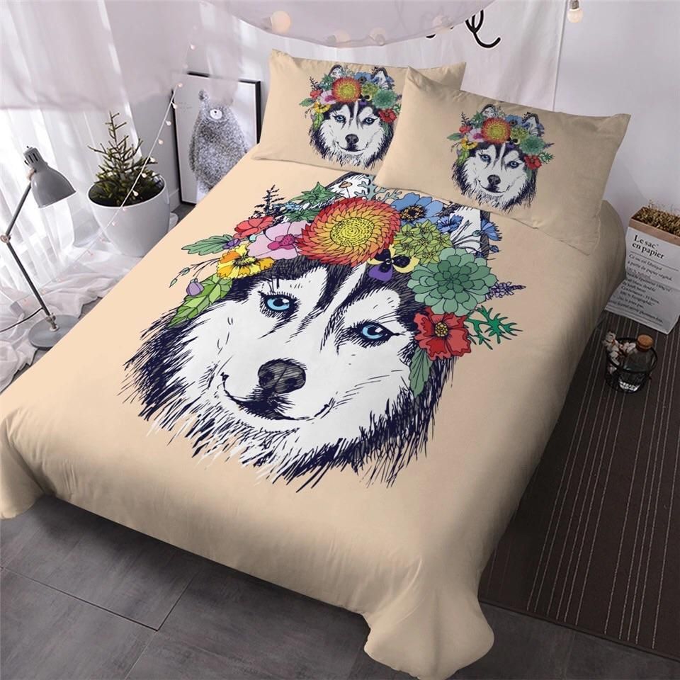 Hippie Husky Bedding Set
