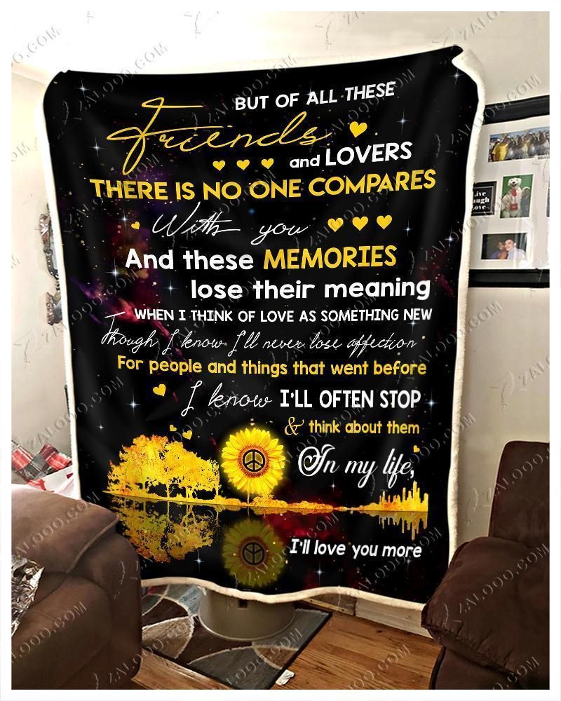 Hippie – I’Ll Love You More Fleece Blanket