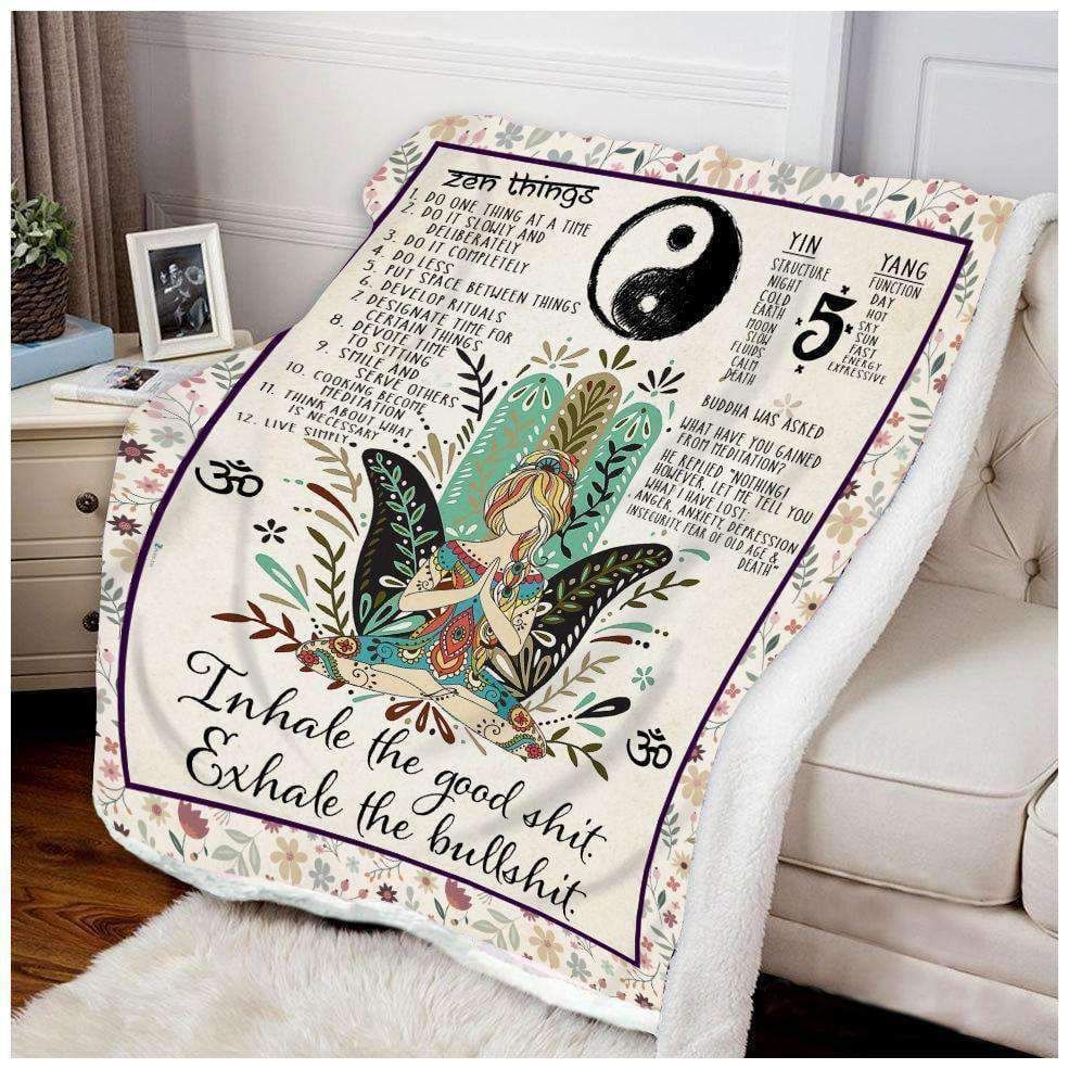 Hippie Inhale The Good Sherpa Fleece Blanket
