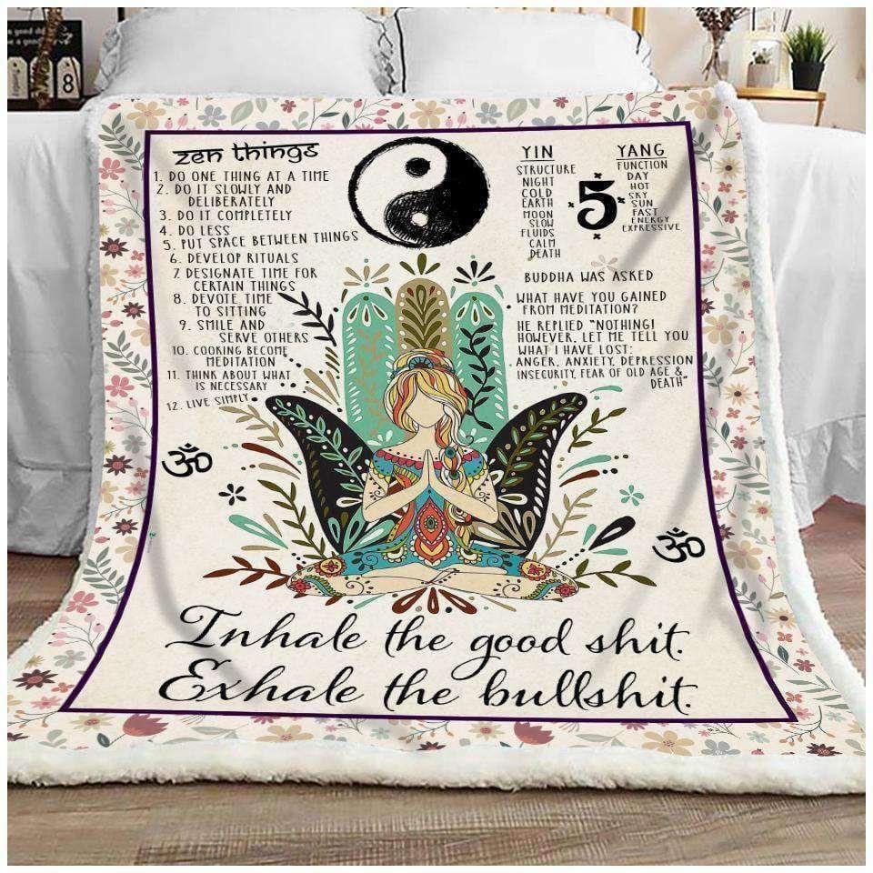 Hippie – Inhale The Good Fleece Blanket