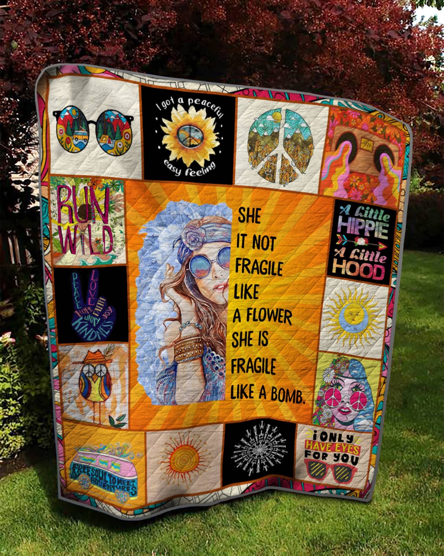 Hippie Into The New World Quilt Blanket DHC020120549TD