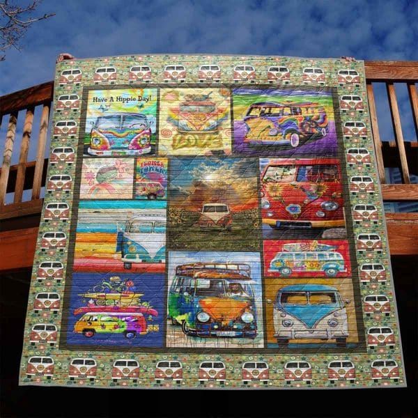 Hippie Larger Than Life Quilt Blanket DHC020120988TD