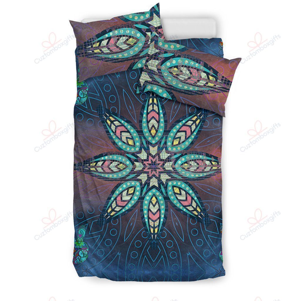 Hippie Leaves Printed Bedding Set