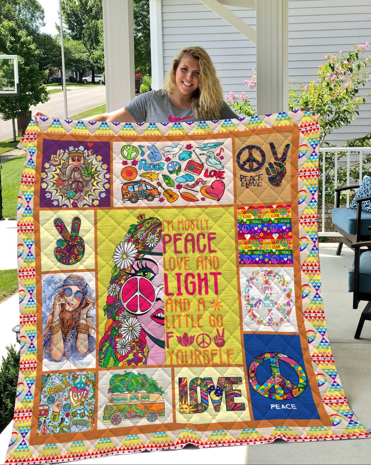 Hippie Let Someone Go Quilt Blanket Dhc04011126Dd