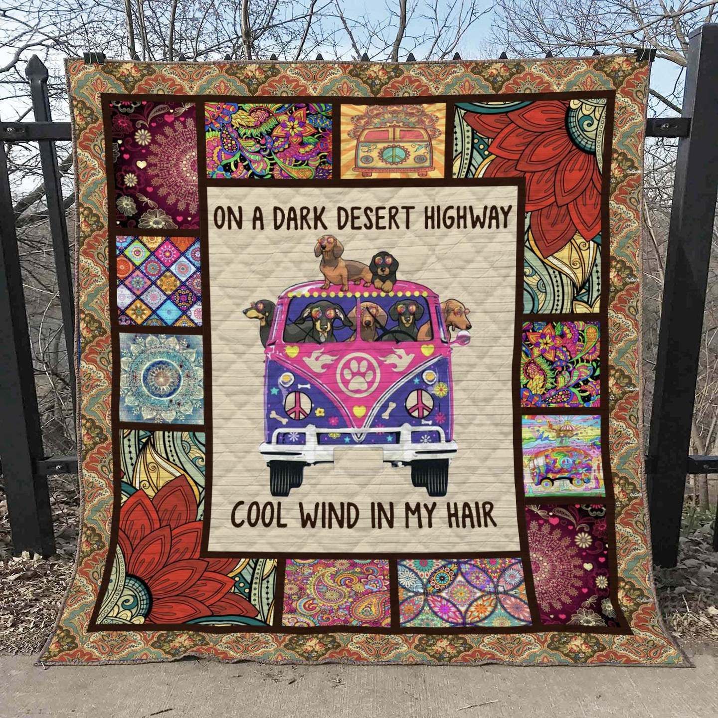 Hippie LI270705C TBG Quilt Blanket