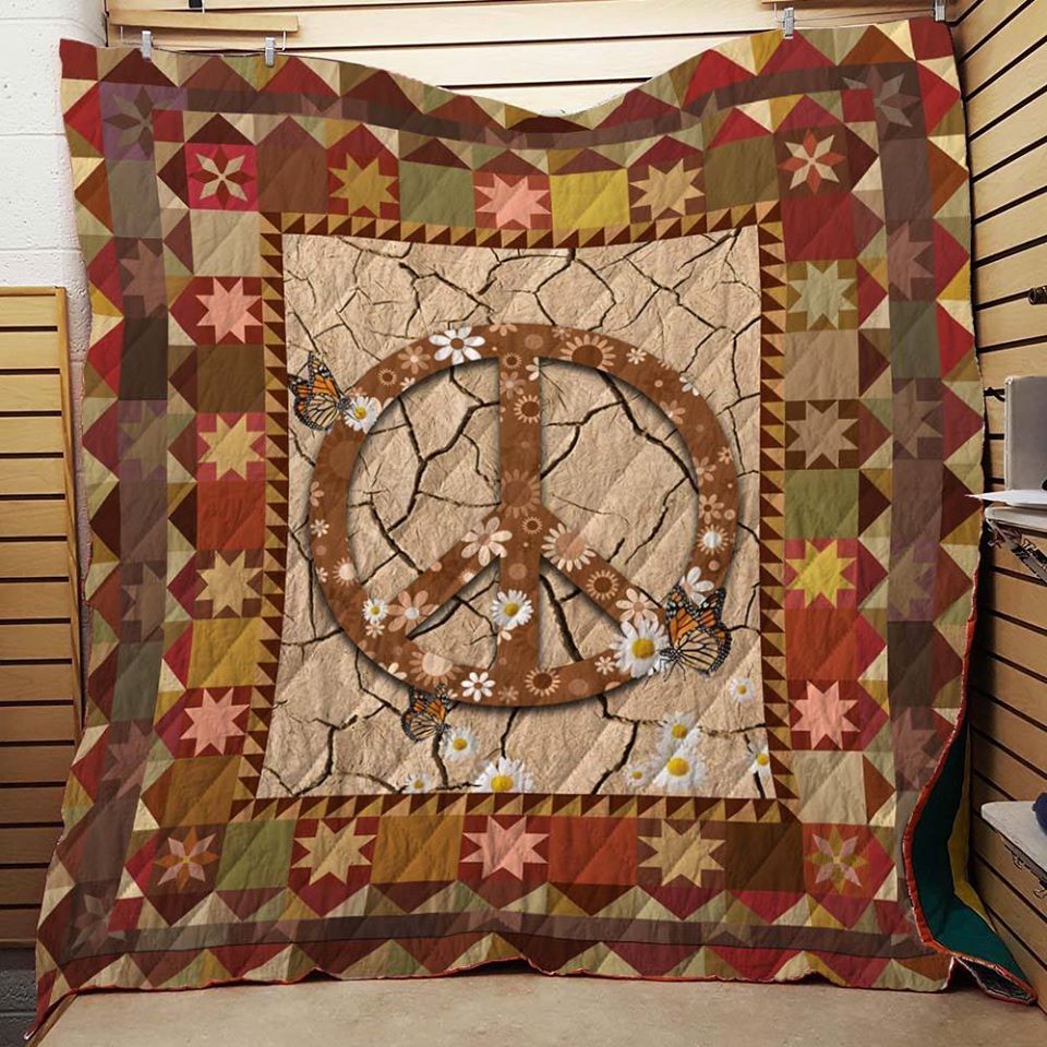 Hippie Love In The Air Quilt Blanket Dhc04011072Dd