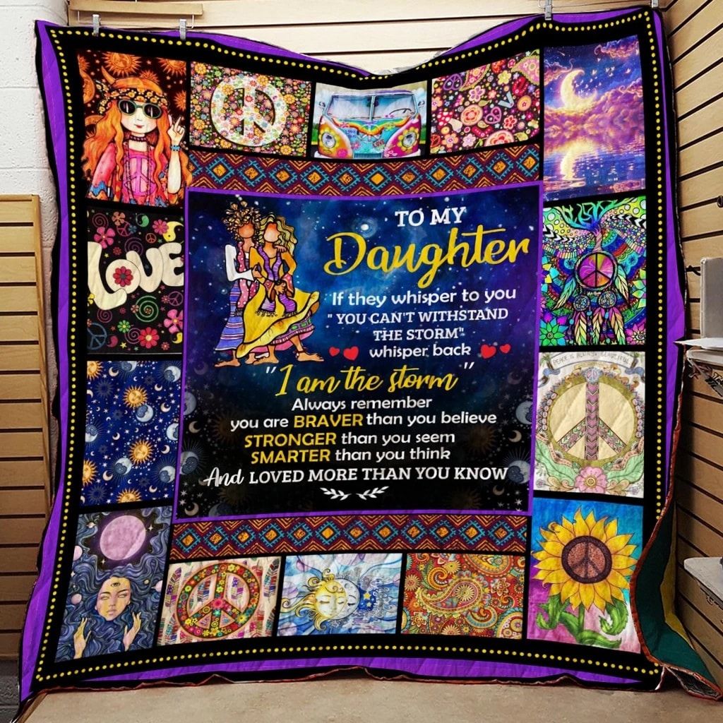 Hippie Loved More Than You Know Quilt Blanket Christmas Christmas Gifts Merry Christmas Holiday Gifts Gift Dhc03011801Dd