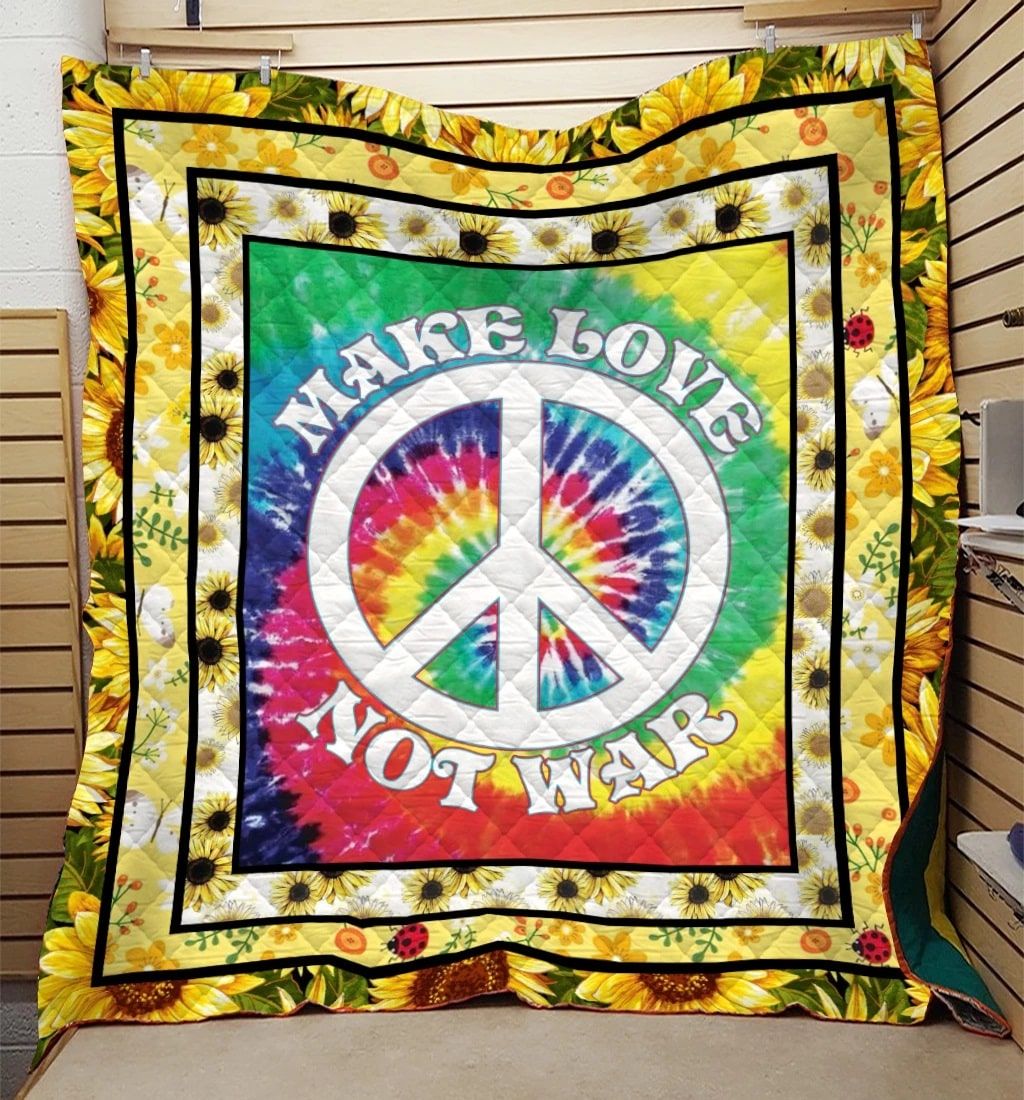 Hippie Make Love Quilt Blanket DHC31121295TD