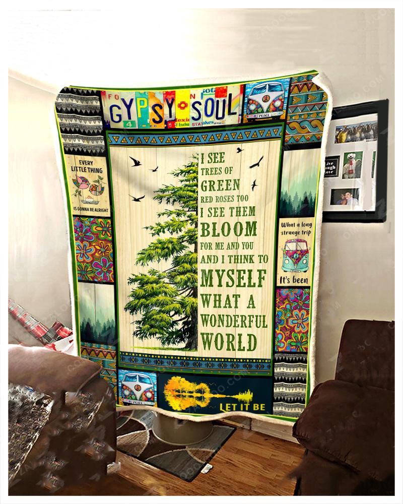 Hippie Fleece Blanket