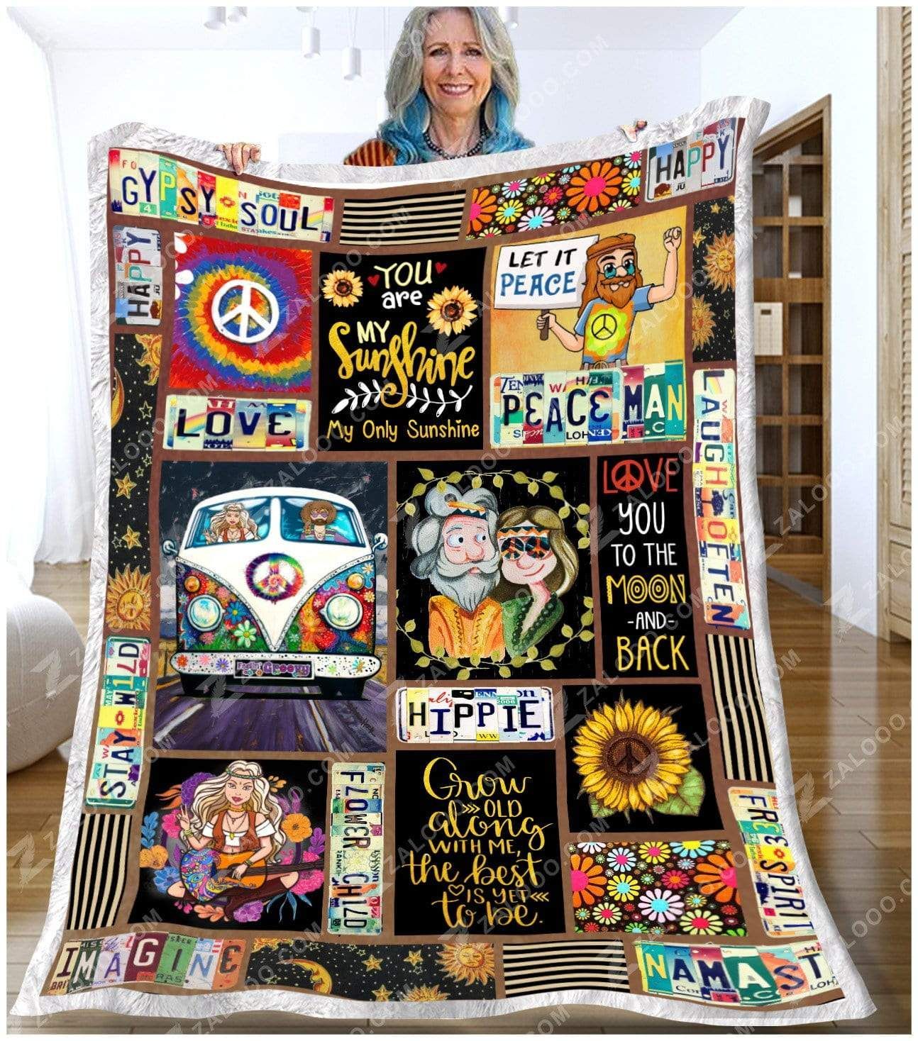 Hippie Fleece Blanket