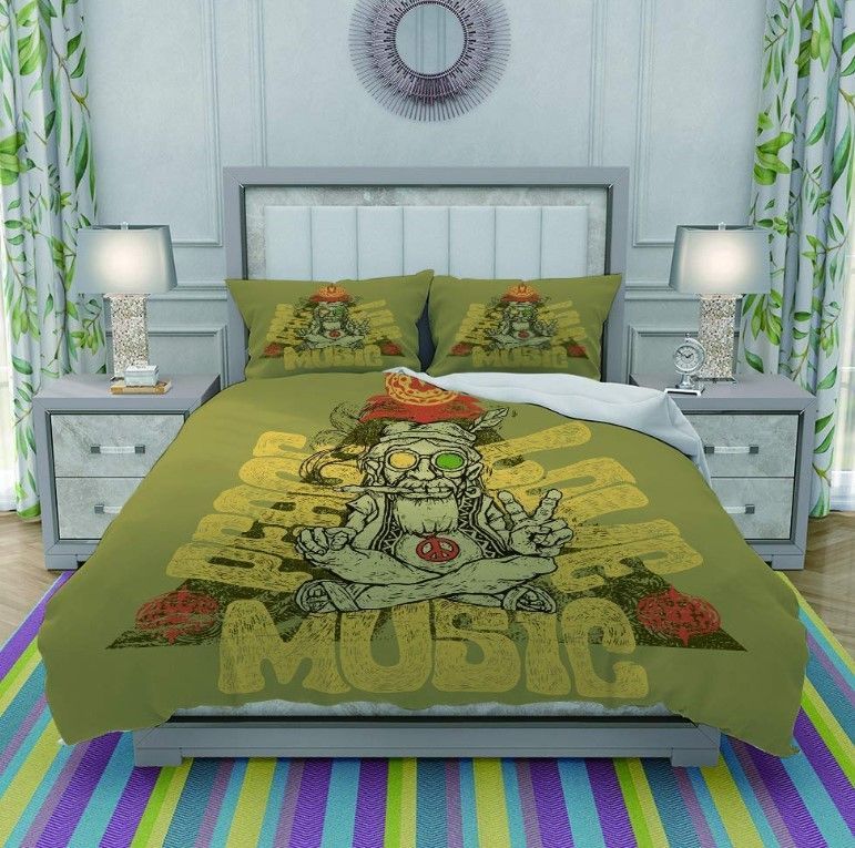 Hippie Music Bedding Set